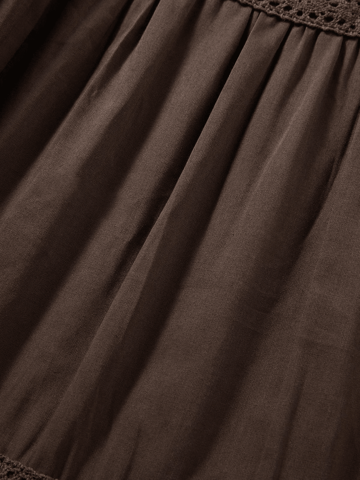 Vintage Tiered Midi Skirt