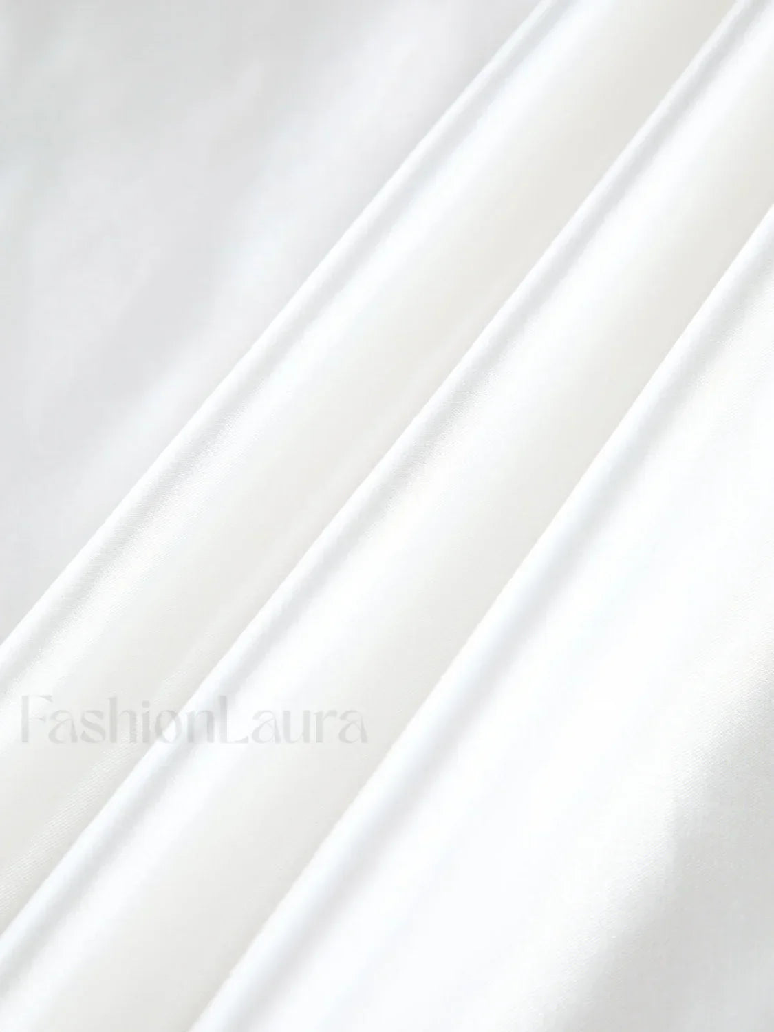 Zippered Satin Graceful A-Line Midi Skirt